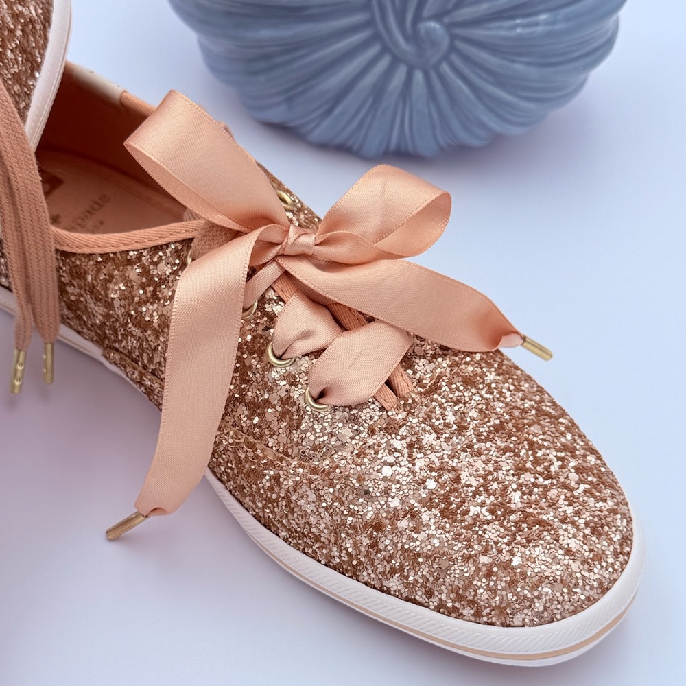 KEDS by Kate Spade Pink Glitter Sz 5.5 NEW *Generic Box* - Picture 4 of 8